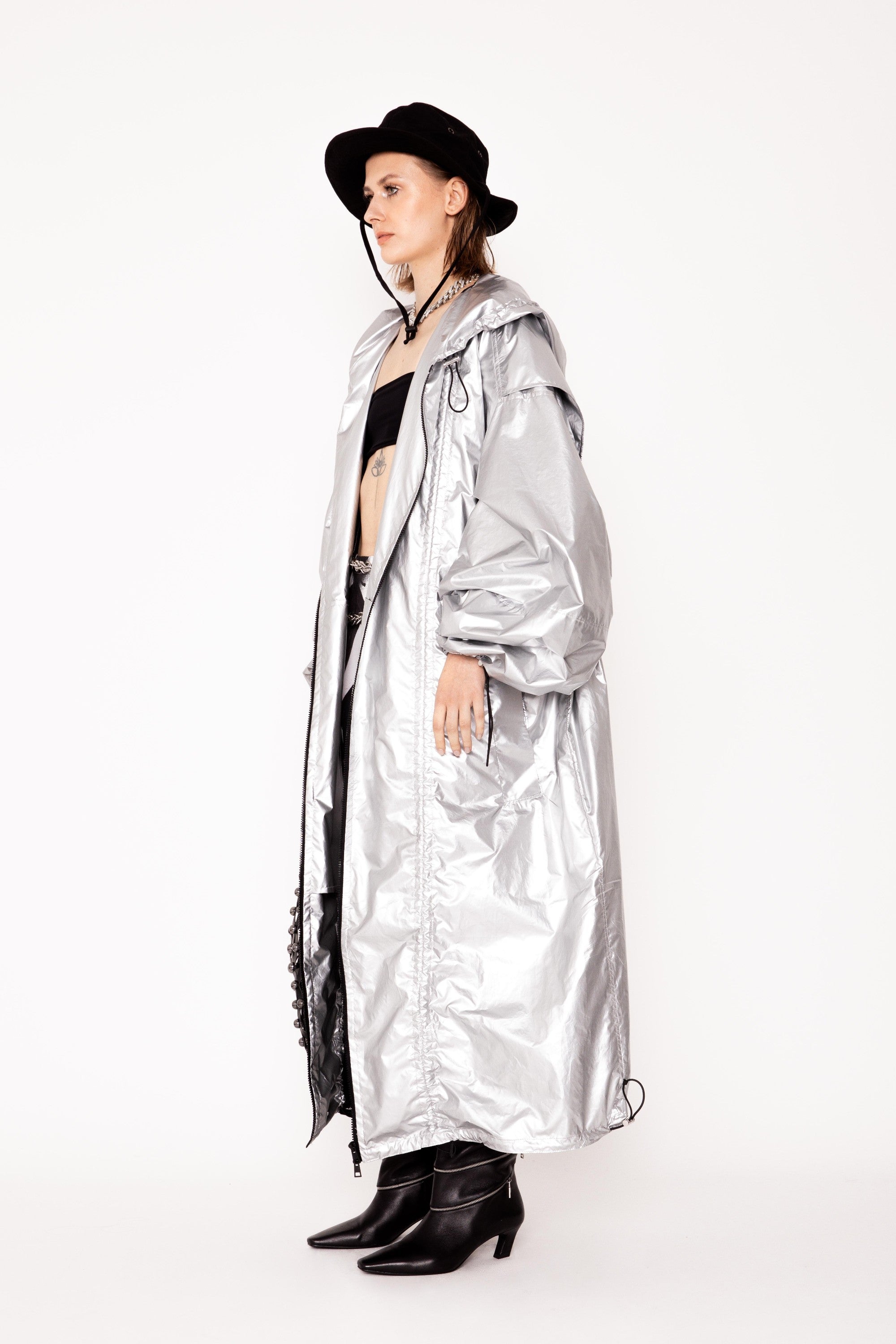 LIQUID CHROME COAT