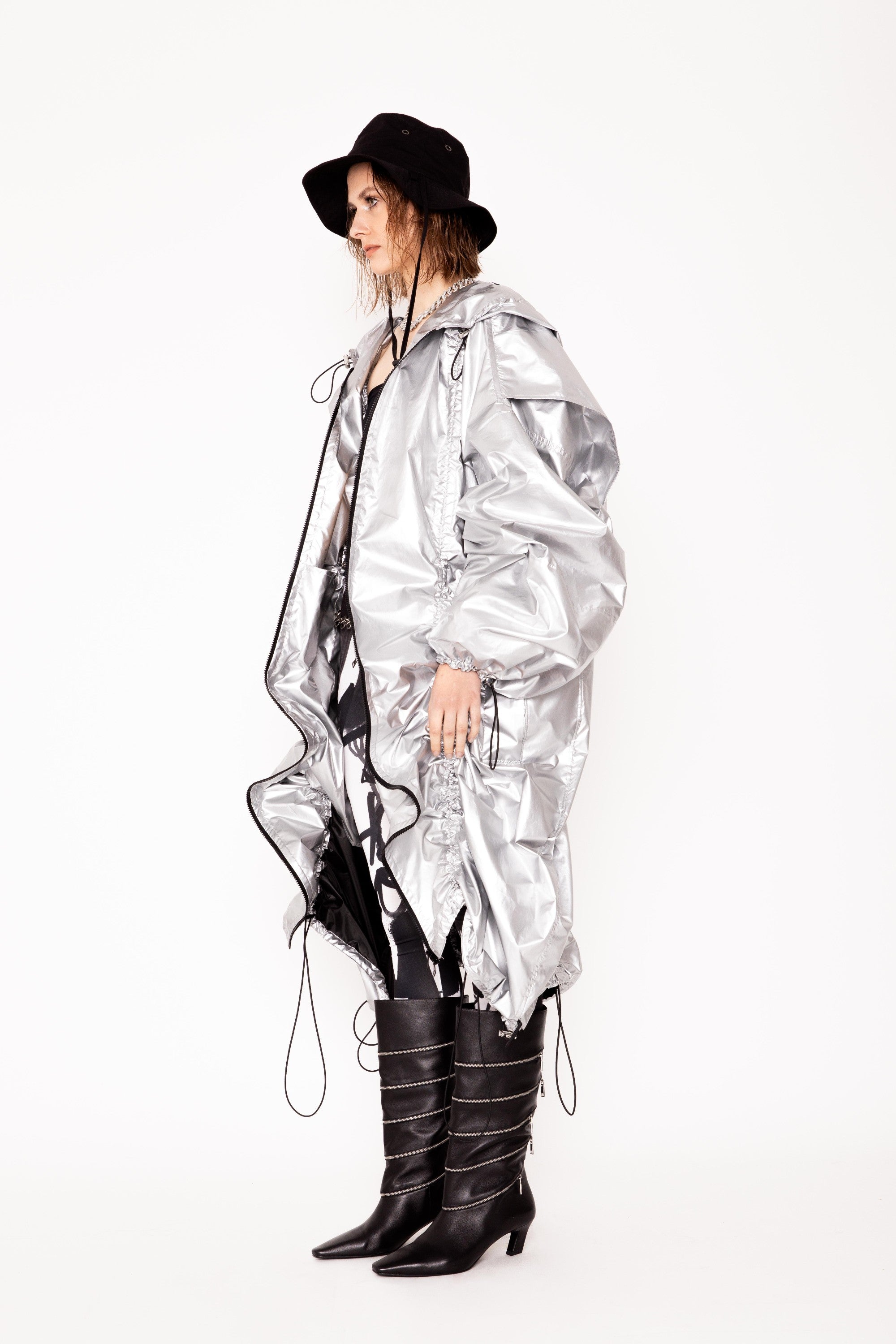LIQUID CHROME COAT
