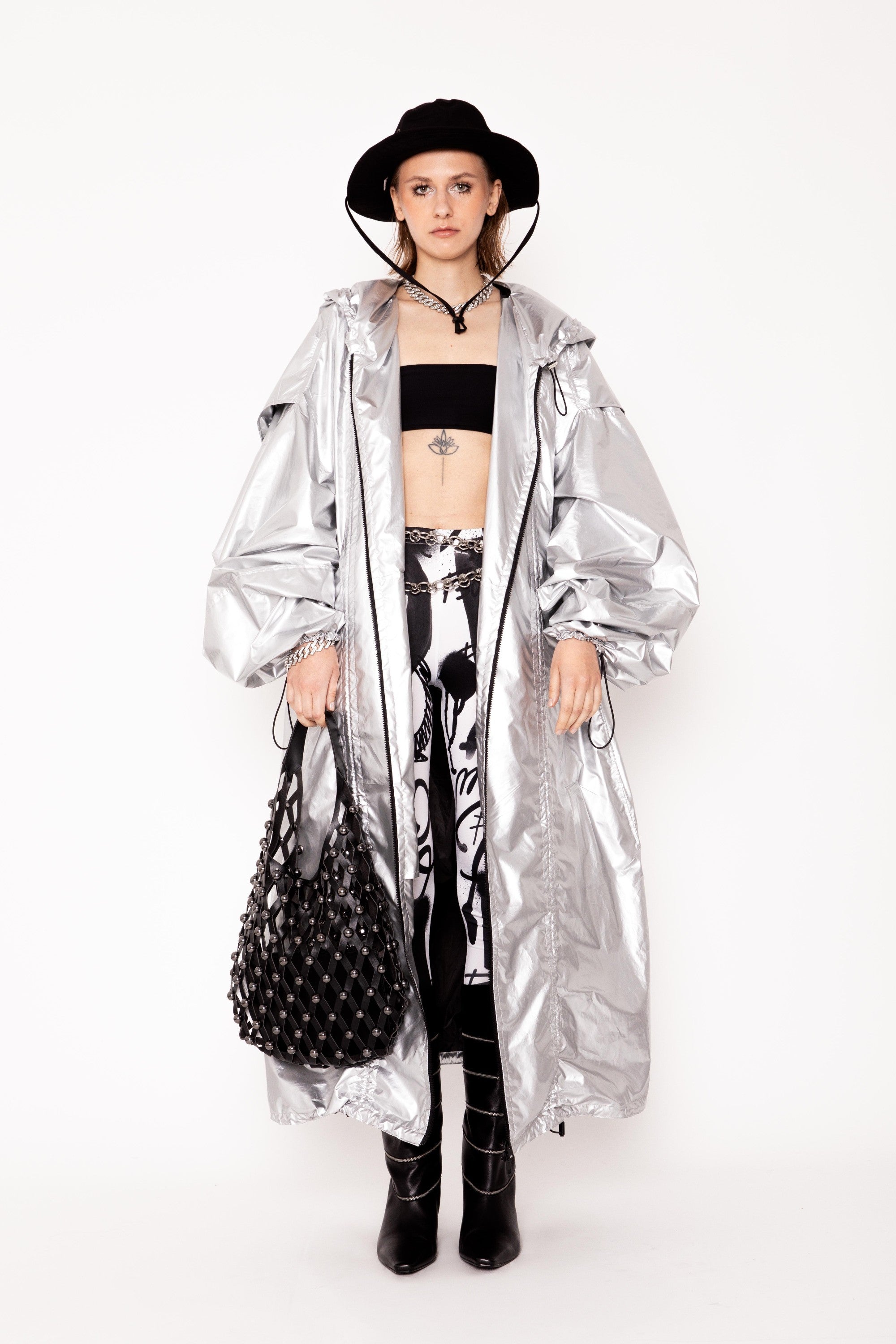 LIQUID CHROME COAT